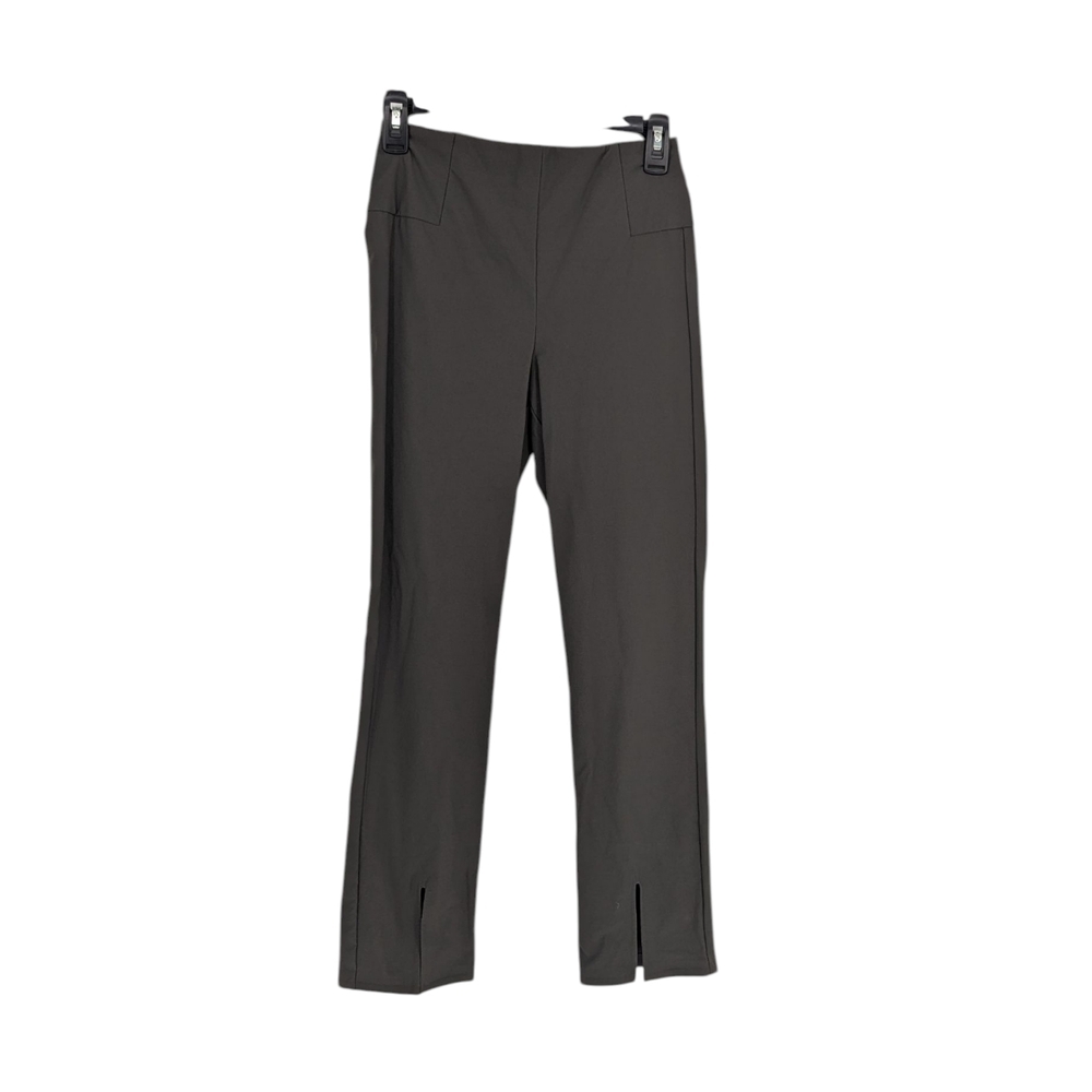 Athleta Slit Hem Boot Leg Cropped Jogger Pant Dark Gray size 2